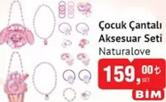 NATURALOVE ÇOCUK ÇANTALI AKSESUAR SETİ
